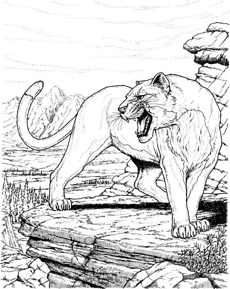 Free printable lion coloring pages for kids. Pin on Images Cats Big spotted