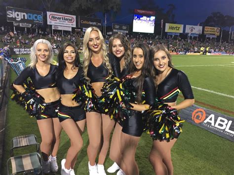 Panthers cheerleaders perform before the round 23 nrl match between the penrith panters and the canberra raiders at centrebet stadium on august 12 Penrith Panthers vs Canberra Raiders | Facebook