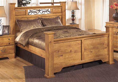 With beautiful country design of the bittersweet bedroom collection come to life with the rustic flowing details and warm inviting finishes to create the ultimate in relaxing bedroom decor. Bittersweet Queen Poster Bed | Evansville Overstock Warehouse