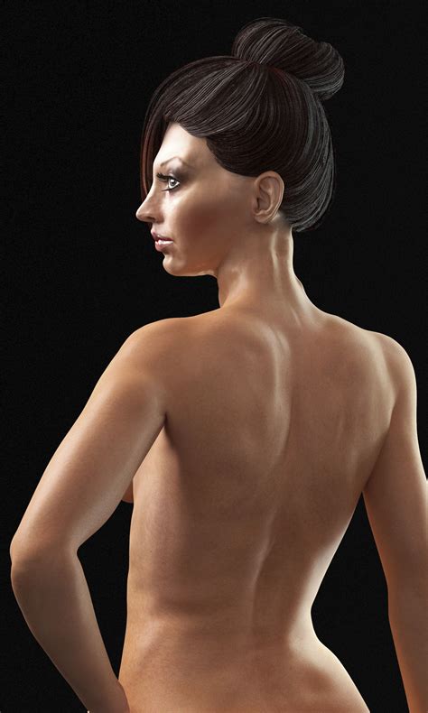 This bone structure is used to manipulate the 3d model like a puppet for animation. 3D model people Female nude rigged lowpoly | CGTrader