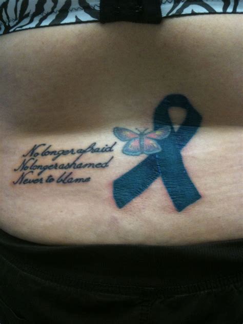 Do not look for healing. My "tramp stamp" placed there to remind me that I am a survivor NOT a victim of childhood sexual ...