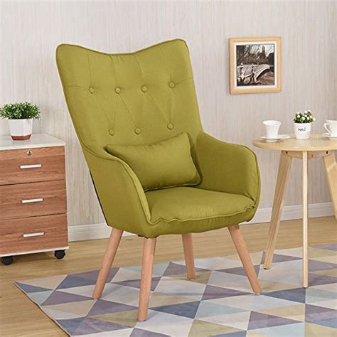 Modern accent chairs and armchairs. Warmiehomy Modern Occasional Chair Buttoned Linen Fabric ...