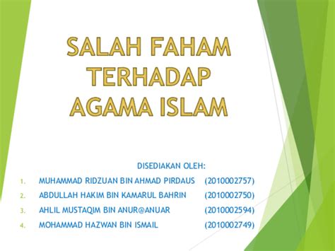 Check spelling or type a new query. (PPT) Salah Faham Terhadap Agama Islam | Muhammad Ridzuan ...