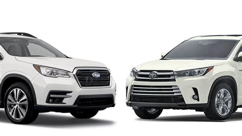 Check spelling or type a new query. Face-Off: 2019 Subaru Ascent vs. 2019 Toyota Highlander ...