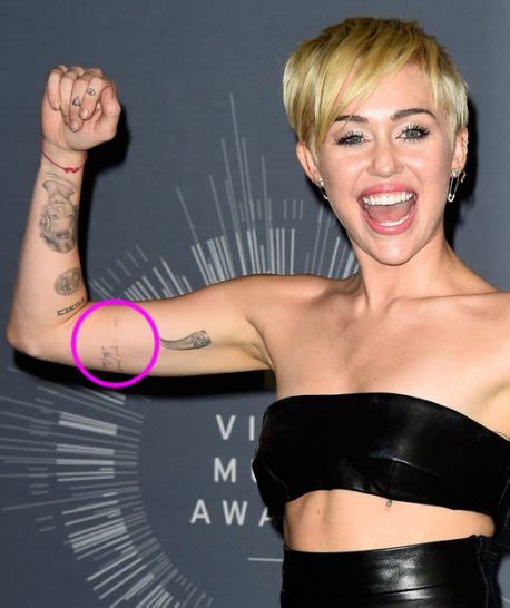 Miley cyrus supports lgbt and has an equals sign tattoo on her right finger. Miley Cyrus' "I'm In Your Corner" Johnny Cash Tattoo on ...