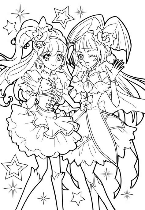 A collection of coloring book page videos of glitter force doki doki. Glitter Heart Glitter Force Doki Doki Coloring Pages ...