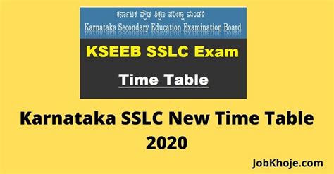 The overall pass percentage was 71.8. Karnataka SSLC New Time Table 2020 Pdf ಪರಿಷ್ಕೃತ Exam Date ...