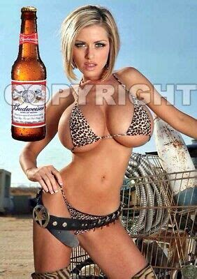 Порно видео в категории team busty: Fridge Magnet Sexy Bud Budweiser beer Girl blonde babe ...