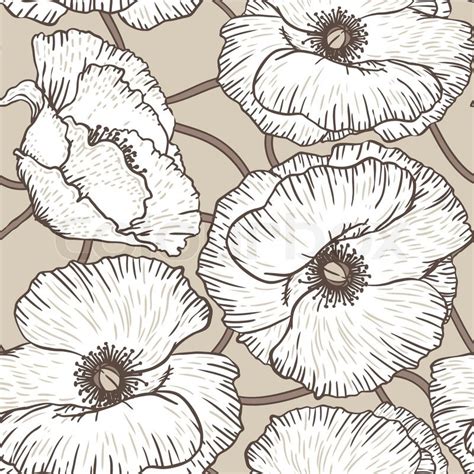 111,000+ vectors, stock photos & psd files. Elegance Seamless pattern with poppy flowers, vector ...