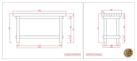 Progetto per la costruzione di un banco di medie dimensioni accessoriato con due morse home progetti tavoli da lavoro. PROGETTO: REALIZZARE UN TAVOLO DA LAVORO | IL WOOD BLOGGER