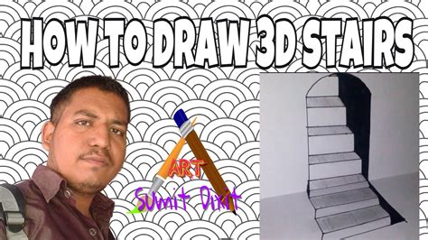 How to draw 3d optical illusion stairs very easy step by step / how to draw 3d stairs #3dillusion. How To Draw 3d Stair - 2 . very easy step - YouTube