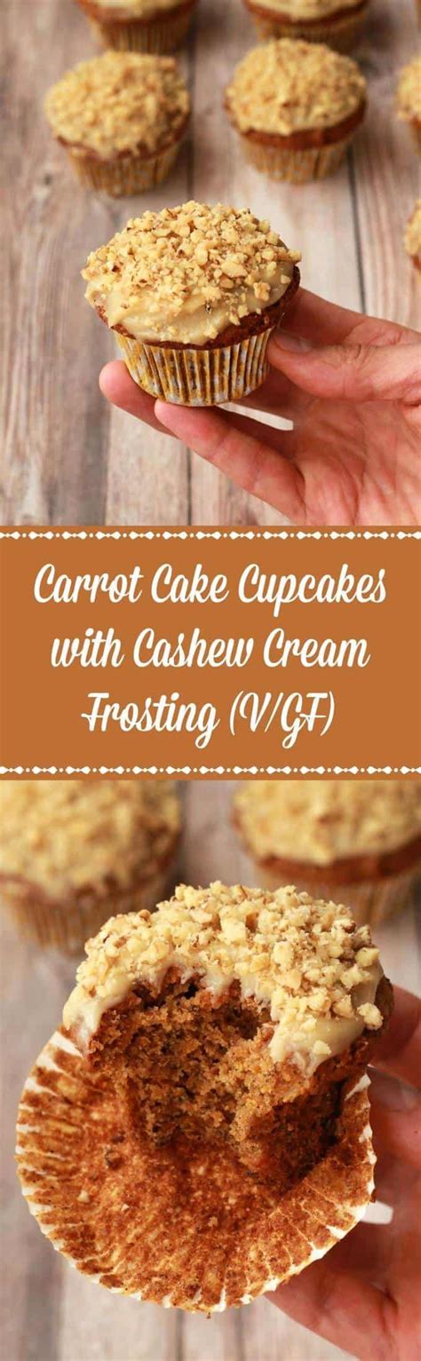 I made this recipe into cupcakes and it's amazing! Gluten-Free Carrot Cake Cupcakes with Cashew Cream ...