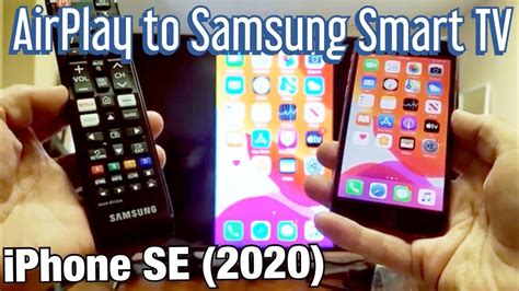 Thus, screen mirroring your iphone 11 to a samsung tv is possible through this application. iPhone SE (2020): How to AirPlay (Mirror) to Samsung Smart ...