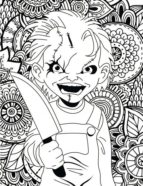 600x776 scary dragon colouring pages scary zombie coloring pages creepy. Horror Movies Printable Coloring Pages | Skull coloring ...