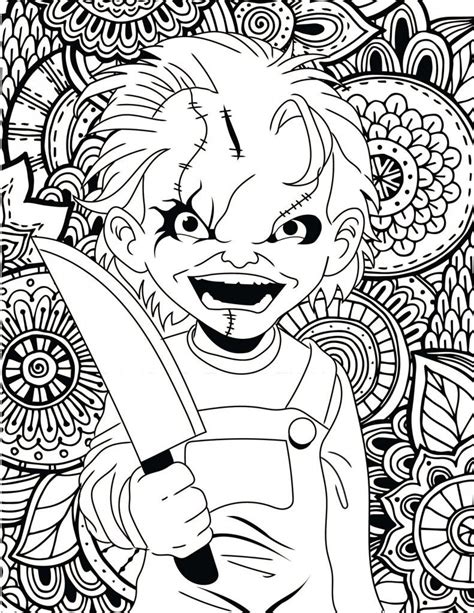 Download Horror Coloring Pages at GetDrawings | Free download