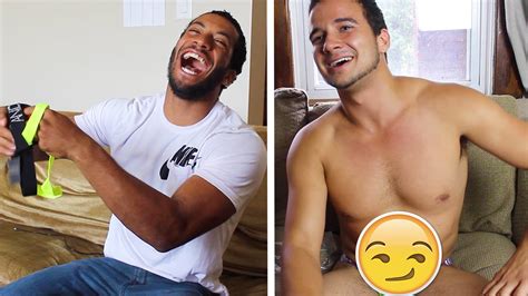 Followed by jerk off instructions 33: Straight Guys React to Andrew Christian Underwear - YouTube