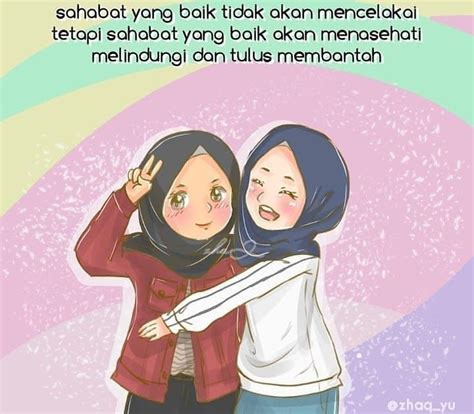 Image of sahabat perempuan sahabat laki laki sebangku dia wattpad. Sahabat Sejati Anime Muslimah 3 Sahabat | Revisi Id