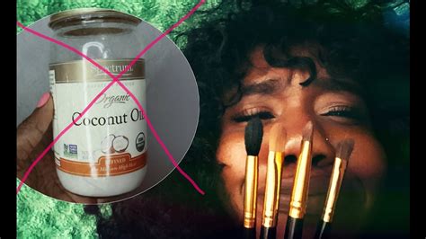 Dry your brushes upside down. Makeup Brushes vs Coconut oil ! !! - YouTube