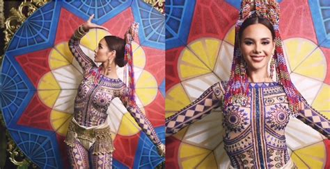 9) and most important of all, her national costume. Catriona Gray's National Costume at Miss Universe 2018 ...