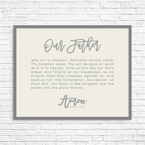 Remember to speak words of grace and love as your discuss. The Lord's Prayer Poster Print, The Lord's Prayer ...