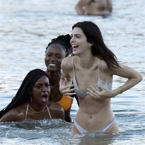 It is because it appears like a camel toe. kendall jenner shows off her beach body in a silver bikini ...