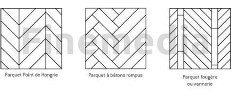 ,,parquet dont les lames, de dimensions identiques, sont disposées parallèlement entre elles par travées et s'assemblent, en bout et d'équerre, avec le champ des lames des.parquet : Motifs de pose de parquet : types, caractéristiques - Ooreka