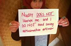 women muslim femen against western do nudity people vs saving does nude naked girl woman girls hijab muslims liberate being