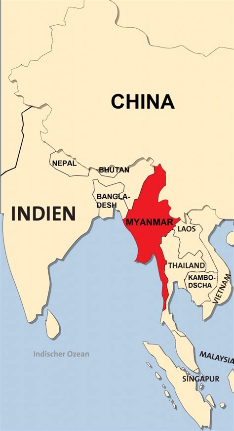 Im südwesten grenzt es an den golf von bengalen und an das andamanische meer. Myanmar: Die Demokratie erwacht - Bayernkurier