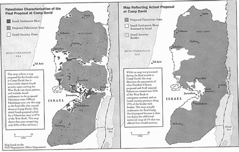 Basic map w/ countries (israel, west bank, jordan, etc.) 1c. Geschiedenis vredesproces Israel-Palestijnen volgens ...