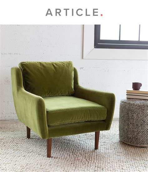 Velvet accent chair mixes it up just right. Matrix Olive Green Chair in 2020 (With images) | Green furniture living room, Green accent chair ...
