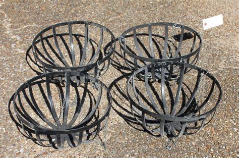 Wooden ones are $3 or $4, plastic ones are $1 or $2. 772 Four Hanging Plant Baskets - November Estate Sale and ...