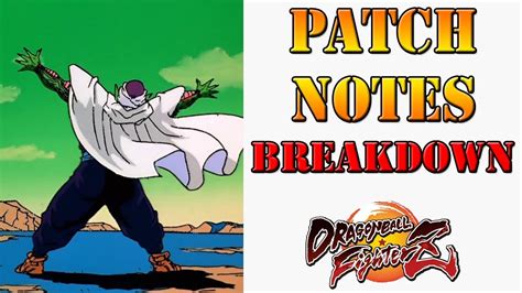 Leave a comment down below. Dragon Ball FighterZ - Balance patch notes full breakdown - YouTube