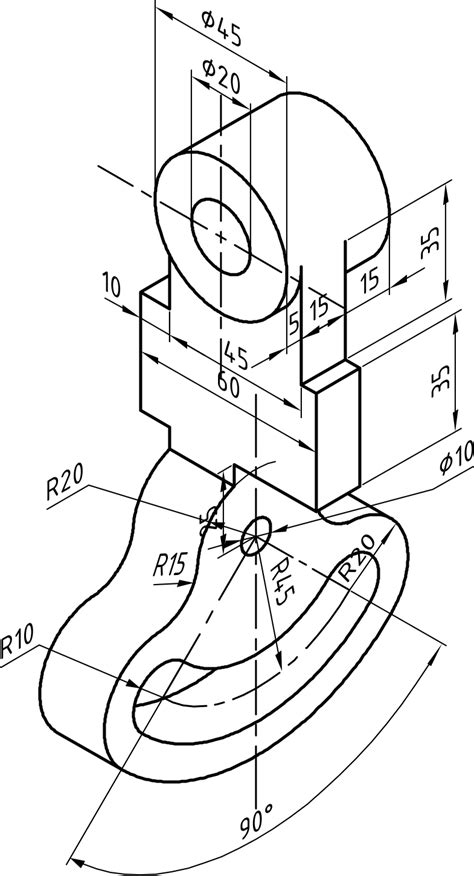 Select the drawn shape and choose menu line > group. Machine Drawing: Bearing Block - IV sem mech 3D dwg