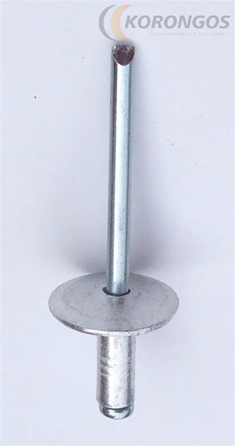 Nagyfejű alumínium popszegecs 4,0x16mm 30db-os csomagban - K