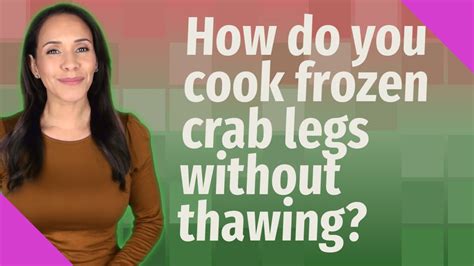 Submerge crab legs into the boiling water and simmer for 5 minutes. How do you cook frozen crab legs without thawing? - YouTube