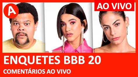 Enquete bbb 2021, veja as porcentagens dos participantes emparedados, resultado parcial. BBB 20: ENQUETES PAREDÃO: Babu, Manu e Mari - 21/04/2020 ...