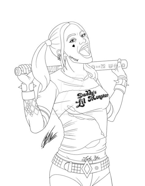 Dessin & coloriage de harley quinn en ligne, gratuit à imprimer pour colorier harley quinn avec les enfants et adultes. Pin on harley quinn