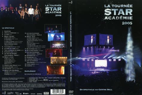 Bienvenue sur le compte officiel de la star academy ! La tournee star academie 2005 - Jaquette dvd sur Degaine.com