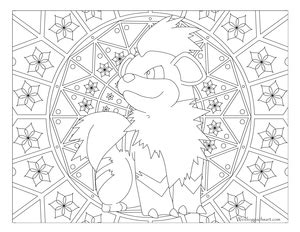 Visit our page for more coloring! Growlithe Pokemon #058 | Pokemon coloring pages, Pokemon ...