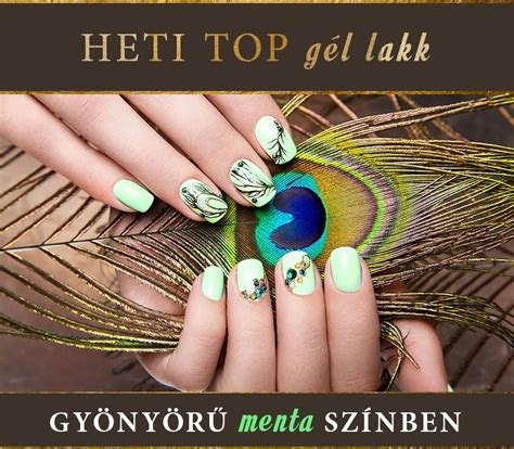 Az utóbbi években nagy divattá váltak a gél és porcelán körmök, köszönhetően tartósságuknak és gyönyörű díszítési lehetőségeiknek. Menta színű gél lakk | Műköröm, Menta, Minták