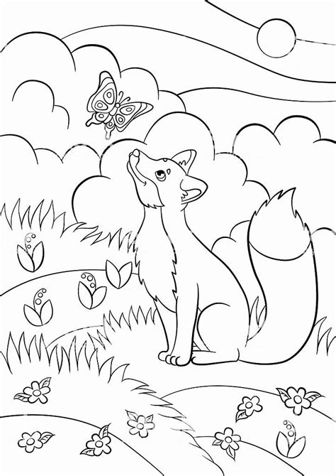 Kawaii fox coloring pages like this one that feature a nice message are an awesome way to relax and indulge in your coloring hobby. Kawaii Fox Coloring Page in 2020 | Fox coloring page, Cute ...