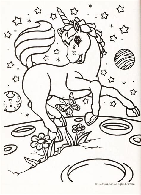 Just take your pick and … Lisa Frank coloring page | Licorne coloriage, Dessin a ...