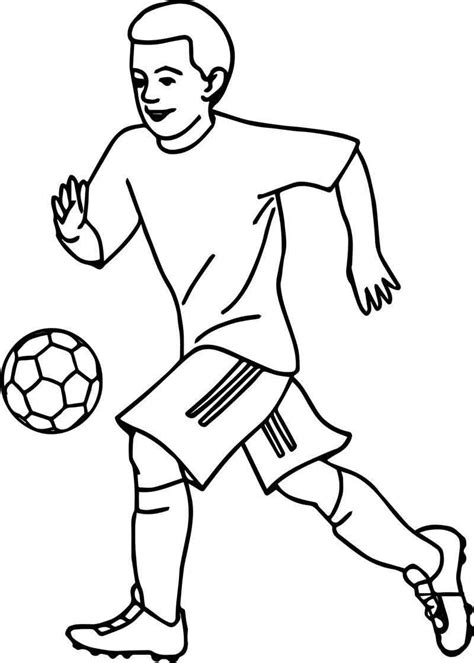 Now we are drawing more pictures for this topic. Soccer Sports Playing Football Coloring Page. in 2020