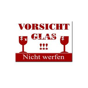 Falls auf der oberseite kein platz ist, schreiben sie neben den paketaufkleber: 100 Aufkleber Vorsicht Glas - Paketaufkleber 14,5 x 10,5 cm | eBay