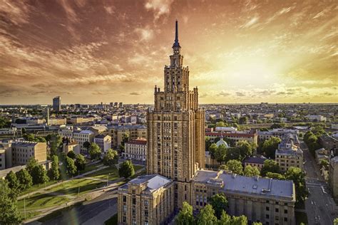 It understands the vital role science plays in the modern world and as such, strives to promote better public perception and awareness in sti issues. Academy of Sciences - Riga | Dronestagram