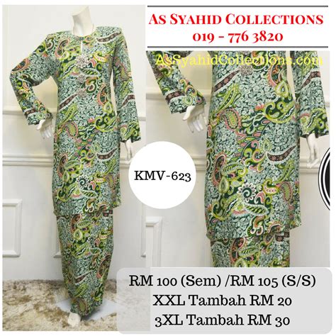 Maybe you would like to learn more about one of these? Baju Kurung Moden Bercorak Bunga dan Abstrak Koleksi KMV ...