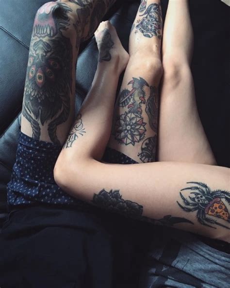 For write 365 day 354! couple tattoos on legs | Tumblr