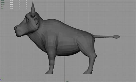 The bison's statistics can be used for almost any larger herd. Cartoon Bison 3D model | CGTrader