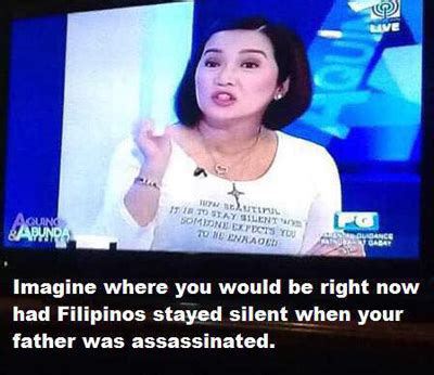 Aquino's death sparked outrage which caused the overthrow of marcos. Kris Aquino thanks late mom Cory Aquino for teaching her ...