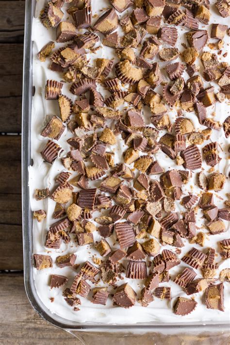 8 nutter butter cookies 1/2 gal. Peanut Butter Cup Ice Cream Dessert - Lovely Little Kitchen